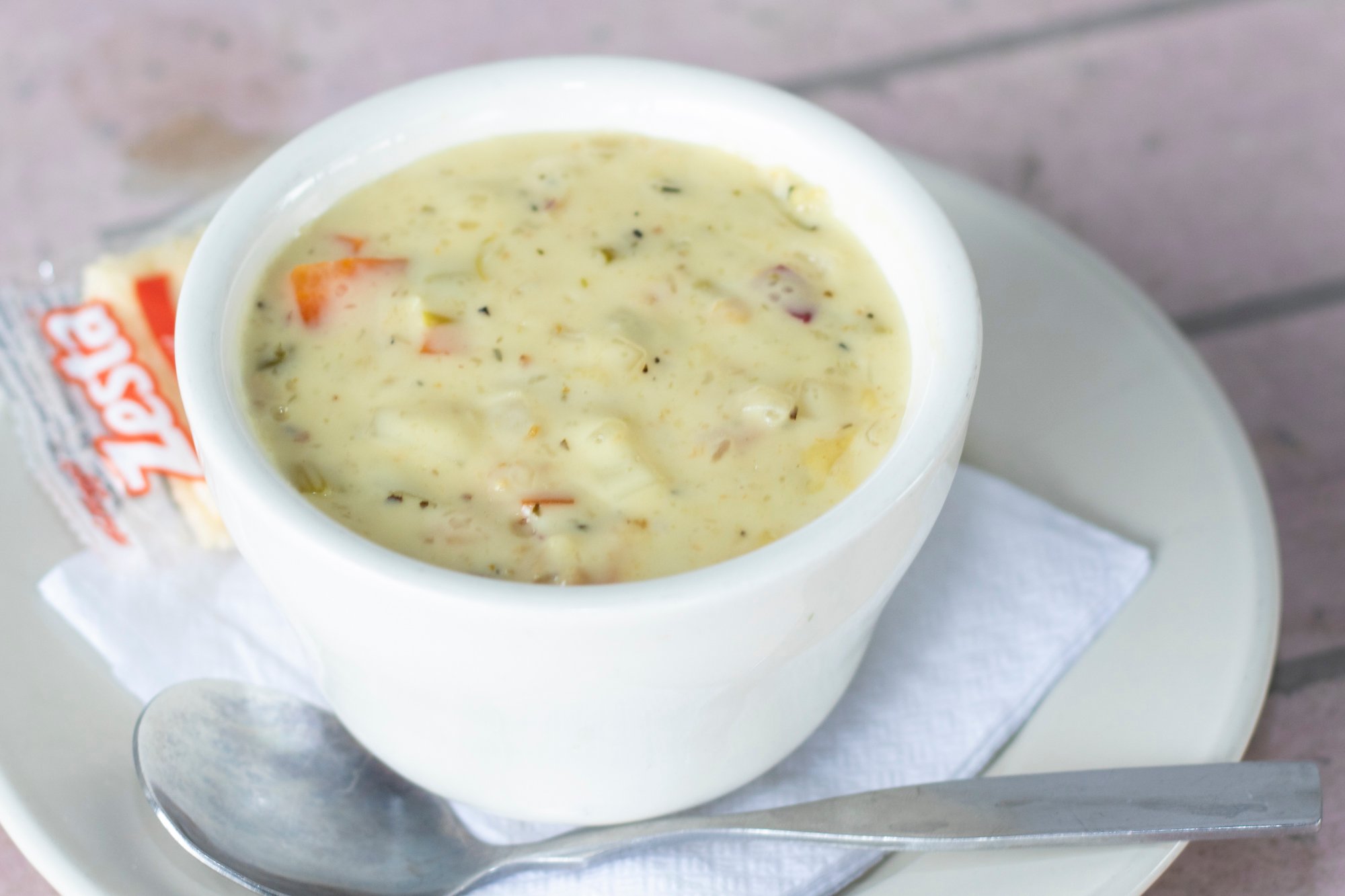 Fire roasted jalapeños and cilantro blended into a rich cream soup